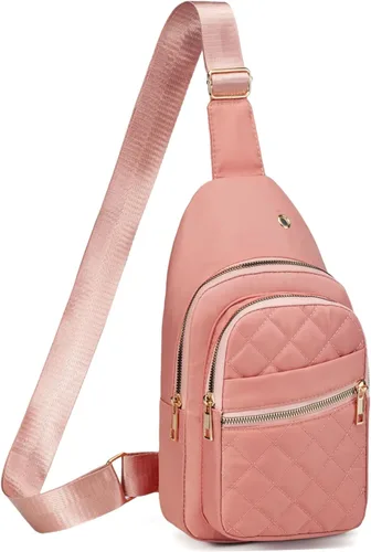 Miniatura 25 de Banelu Mochila Pequeño Bolso Bandolera para Mujeres de Moda, Bolso Pequeño de Cadera de Cruz Mochila de Senderismo de Viaje