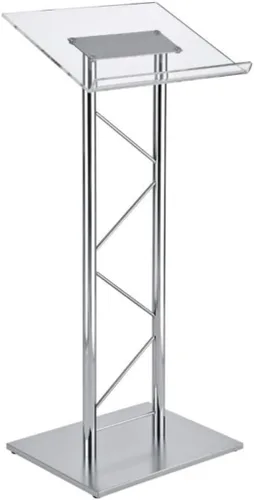 Miniatura 9 de Kingdom Atril curvo de metal con parte superior acrílica, cuerpo de acero inoxidable y parte superior acrílica transparente - Impresionante