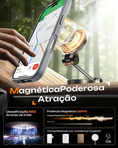 Miniatura 873 de TOCOL Funda para iPhone 11, compatible con Magsafe, protección completa de cámara, imanes integrados, protección contra caídas, funda translúcida