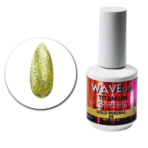 Miniatura 17 de WAVEGEL - Esmalte de uñas en gel con purpurina, colección Titanio, #28 Twinkle Pink I 0.5 onzas