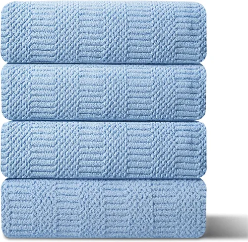 Miniatura 9 de Ferdilan Juego de 4 toallas de baño de gran tamaño de 35 x 70 pulgadas, toallas de baño extra grandes y suaves de 600 GSM, toallas de secado rápido