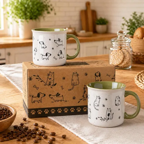 Miniatura 7 de AmorArc Juego de 2 tazas de café de cerámica grandes de 22 onzas, tazas de gran tamaño con mango grande para hombres, mujeres, papá, mamá, taza