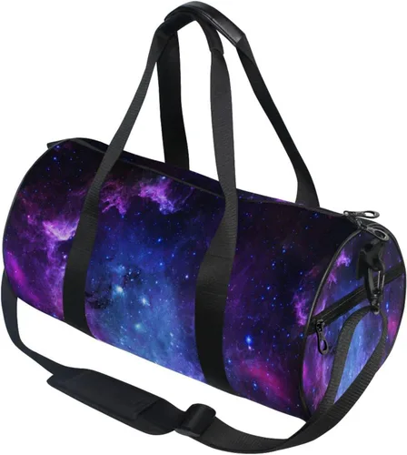 Miniatura 3 de Leideawo Bolsa redonda de gimnasio para mujeres y hombres, multifunción, viajes, entrenamiento, baile, natación, bolsa de deporte, Hermosa flor
