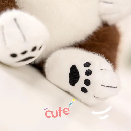 Miniatura 8 de PEACH CAT Basset Hound - Animal de peluche de perro de 14 pulgadas, lindos peluches de peluche suave, regalos para niños, marrón