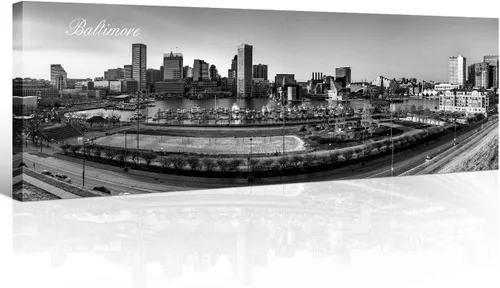 Miniatura 15 de Atlanta Skyline - Arte de pared para sala de estar, lienzo de paisaje urbano, decoración moderna para el hogar, imágenes panorámicas, edificio