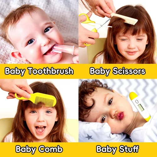 Miniatura 4 de Kit de cuidado de la salud y aseo del bebé, juego portátil de cuidado de seguridad para bebés, kit esencial para bebé para recién nacido