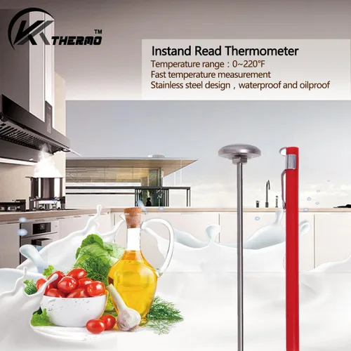 Miniatura 3 de KT THERMO Termómetro de Dial de 1 Pulgada de Lectura Instantánea, Mejor para Bebidas de Café, Espuma de Leche con Chocolate