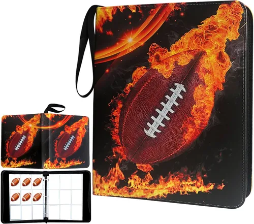 Miniatura 11 de Álbum para Tarjetas de Intercambio, Carpeta para Tarjetas Deportivas de 9 Bolsillos con 50 Fundas Compatibles con 900 Tarjetas Deportivas, Carpeta