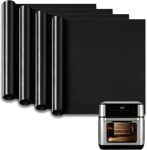 Miniatura 10 de Revestimientos para Horno para la Parte Inferior del Horno, 10"x9.7" Forros Reutilizables Antiadherentes Resistentes al Calor para Tostadora
