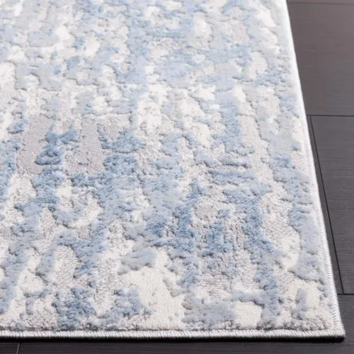Miniatura 4 de SAFAVIEH Lagoon Collection - Alfombra de pasillo, 2 pies 2 pulgadas x 8 pies, beige y gris, diseño abstracto moderno, no desprende pelusa y de fácil