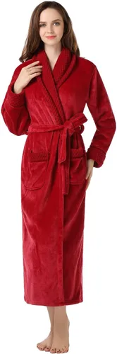 Miniatura 3 de Richie House RH1591 Bata de baño de vellón suave y afelpado para mujer