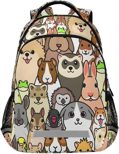 Miniatura 10 de ALAZA Mochilas de viaje con diseño de mariposa, luna y estrella, color azul turquesa, mochila escolar para hombres, mujeres, adolescentes y niños