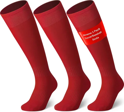 Miniatura 8 de 3 pares de calcetines de béisbol y sóftbol para jóvenes, niños, niñas, hombres y mujeres, calcetines de fútbol