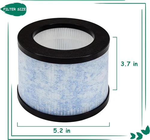Miniatura 5 de MK01/DH-JH01 Filtro de repuesto True HEPA, compatible con AROEVE MK01 y MK06 y Kloudi purificador de aire DH-JH01, Intelabe EPI080/EP1080