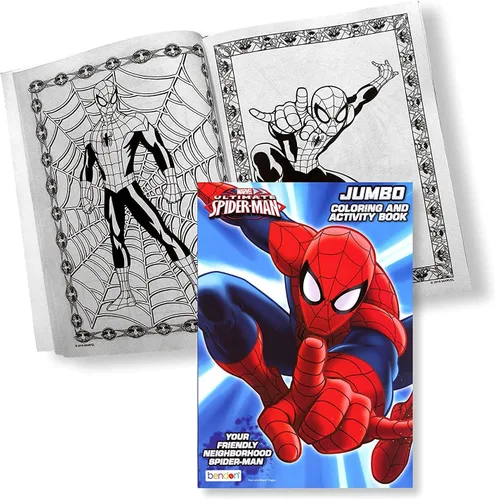 Miniatura 2 de Marvel Superheroes Giant Coloring & Activity Book Bundle con 6 libros surtidos con pin de superhéroe, pulsera y más ~ Avengers, Spiderman, Superman