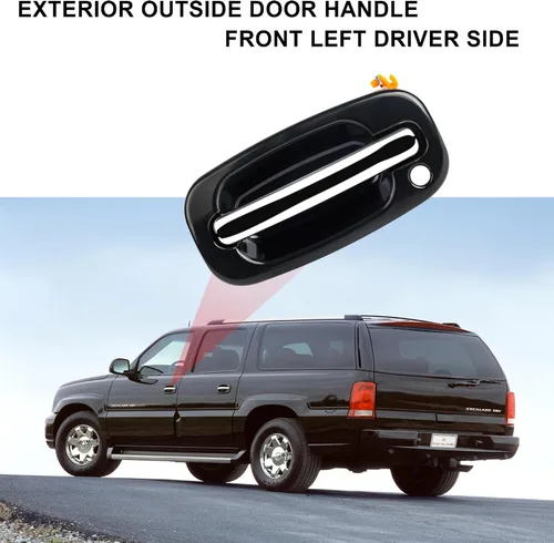 Miniatura 4 de Manija de puerta exterior delantera del lado del conductor izquierdo para Chevrolet Silverado, Cadillac Escalade, Suburban, Tahoe, Avalanche, GMC