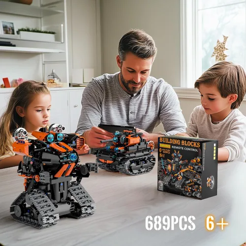 Miniatura 6 de Juguetes de Construcción STEM para Niños de 6 a 14 años, Kit de Construcción de Robot STEM 5en1 para Niños, Conjunto de Bloques de Construcción