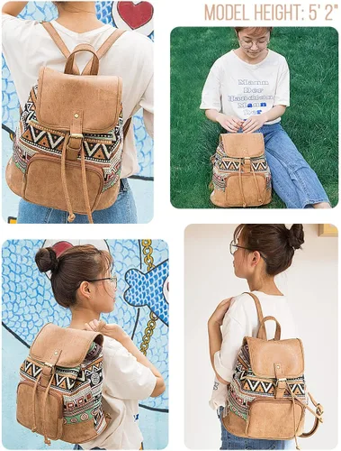 Miniatura 4 de Lily Queen Mochila pequeña ligera para mujeres y adolescentes, colorida