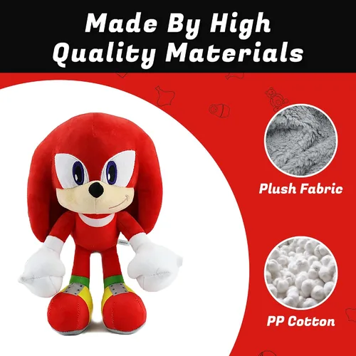 Miniatura 3 de Juguete de Peluche Rojo Súper Suave Animal de Peluche - Regalo de Cumpleaños Peluches El Peluche para Niños y Niñas que Aman - 12'' (Rojo)