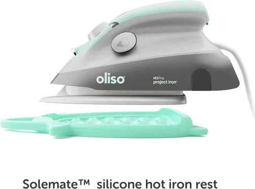 Miniatura 5 de oliso Plancha de vapor M3Pro Project con Solemate – Plancha de cerámica de 1000 W y luz LED para costura, acolchado, manualidades y viajes