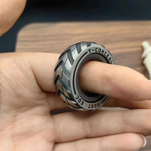 Miniatura 3 de T-Conceal EDC Deslizadores para Ansiedad, Juguetes para Ansiedad para Alivio del Estrés para Adultos, Metal Magnético TDAH, Anillos para Ansiedad