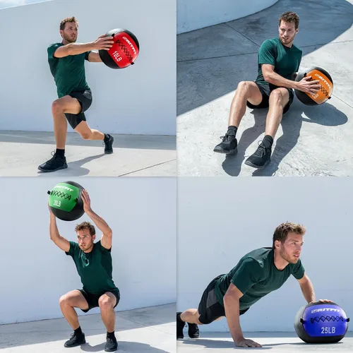 Miniatura 5 de RitFit Soft Medicine Ball/Wall Ball for Strength and Conditioning Workouts, Core Training