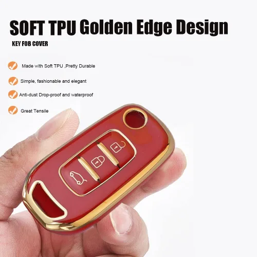 Miniatura 6 de Funda para llavero Renault Kadjar Koleos Sandero Stepway Logan Stepway Logan Logan 2 clio clio 5 Arkana captur TPU plegable 3 botones con llaveros
