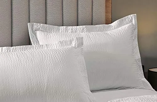 Miniatura 2 de Courtyard by Marriott Funda de almohada texturizada, 2 fundas de almohada decorativas con textura ondulada activada por lavado exclusivamente