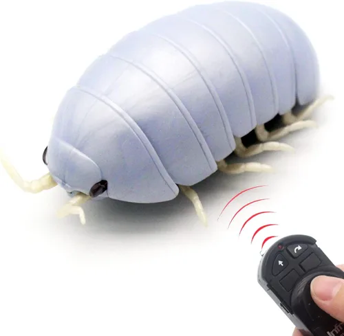 Miniatura 7 de Tipmant Gusano de control remoto RC Bug realista Pillbug electrónico juguete de broma animal insecto vehículo vehículo niños regalos de cumpleaños
