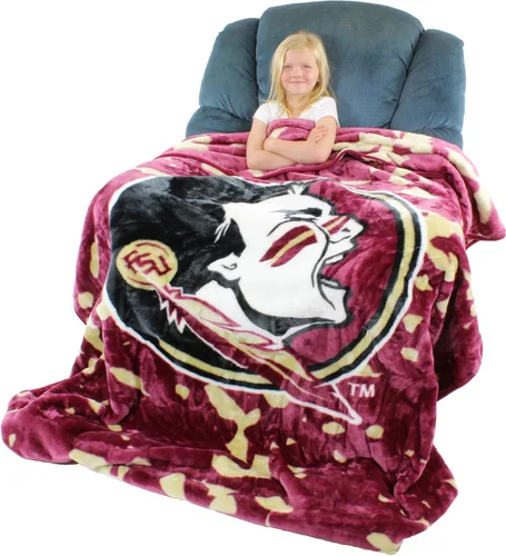 Miniatura 2 de College Covers Everything Comfy - Manta Raschel suave y cálida de Florida State Seminoles, 86 x 63 pulgadas