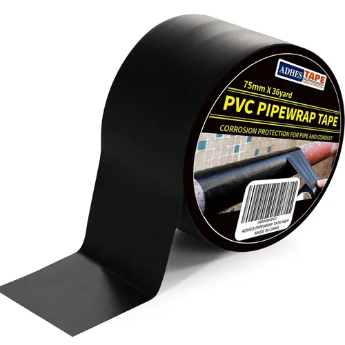 Miniatura 9 de ADHES - Cinta adhesiva de protección contra la corrosión, PVC resistente a la intemperie para tuberías de drenaje, tuberías metálicas y eléctricas