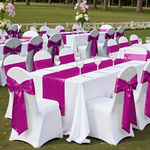 Miniatura 139 de mds - Lote de 10 lazos de satén para sillas de boda y eventos, para decoración de fiestas, 30 colores, Satin, 10 Verde oliva