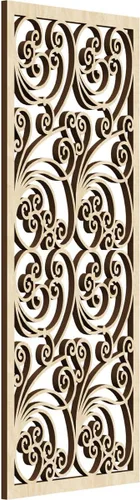 Miniatura 146 de 9 3/8"W x 24 3/8"H x 1/4"T Marilla Decorativos Paneles de Pared de Madera Calado, Abedul
