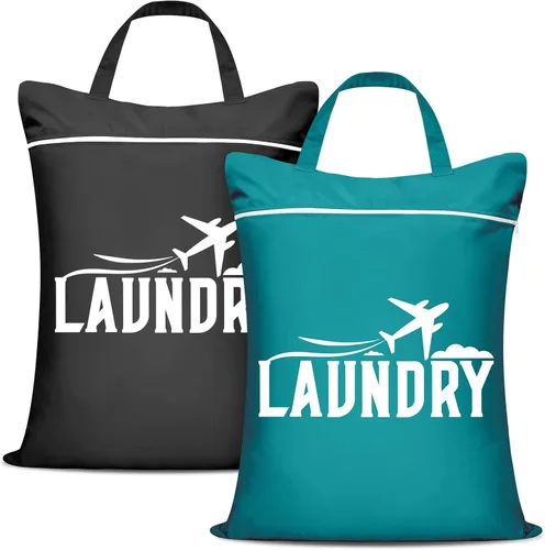 2 bolsas grandes de viaje para lavandería, bolsa húmeda impermeable lavable para ropa sucia, traje de baño, entrenamiento, gimnasio, piscina, yoga,