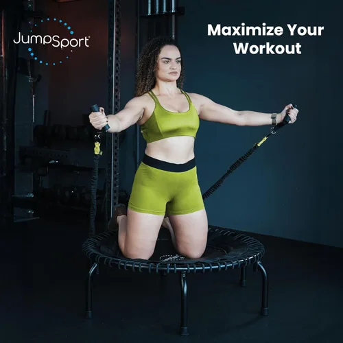 Miniatura 6 de JumpSport 39" Essential Fitness Trampoline Model 220, 230, 250 Exercise Trampoline 30 Low-Impact Bungees