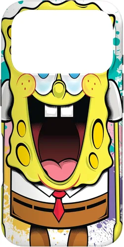 Miniatura 30 de Funda para iPhone 17 de Bob Esponja con salpicaduras de pintura