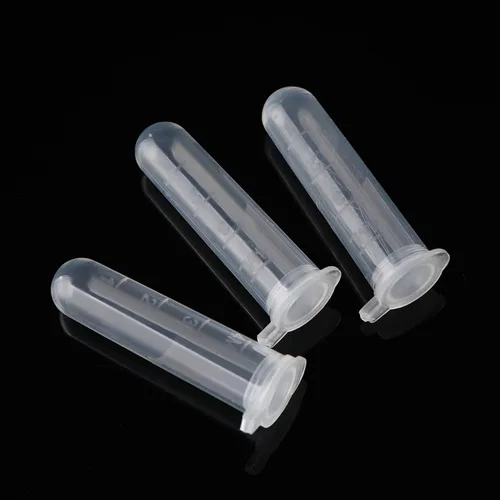 Miniatura 4 de 100 piezas de 0.1 fl oz de plástico frasco botella tubos para almacenamiento de muestras de contenedores líquidos
