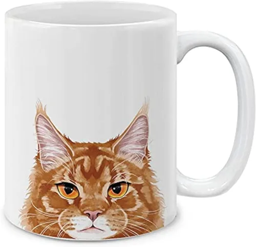 Miniatura 7 de MUGBREW Taza de Café y Té de Cerámica con Gatito Bombay Negro, 11 onzas