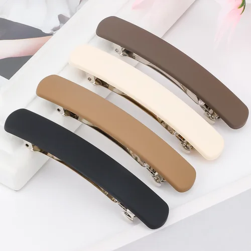 Miniatura 7 de ATODEN Pinzas para el cabello, 4 pasadores franceses mate neutros para cabello fino y fino, horquillas para el cabello y accesorios para mujeres