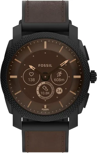 Miniatura 2 de Fossil Machine Gen 6 Reloj inteligente híbrido con Alexa integrado frecuencia cardíaca seguimiento de actividad oxígeno en sangre y notificaciones