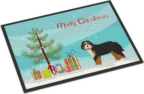 Miniatura 152 de Caroline's Treasures CK3799MAT Akita Shepherd - Tapete de árbol de Navidad de 18 x 27 pulgadas, tapete para puerta delantera, interior y exterior