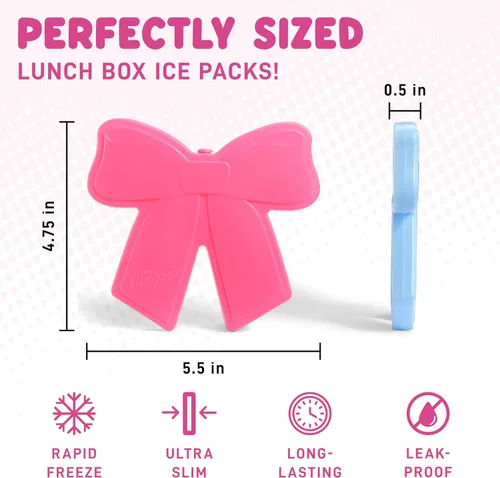 Miniatura 2 de Cool Coolers Kids Shaped Ice Packs for Lunch Boxes - Reusable Slim Ice Packs for Kids Lunch Box, Freezer Packs for Bento Boxes, Long Lasting, BPA