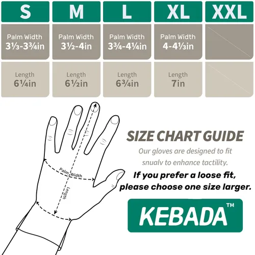 Miniatura 2 de Kebada Guantes resistentes a cortes, guantes de corte ANSI A2, revestimiento de poliuretano, pantalla táctil, modelo multiusos C2, 1 par, grande Gris