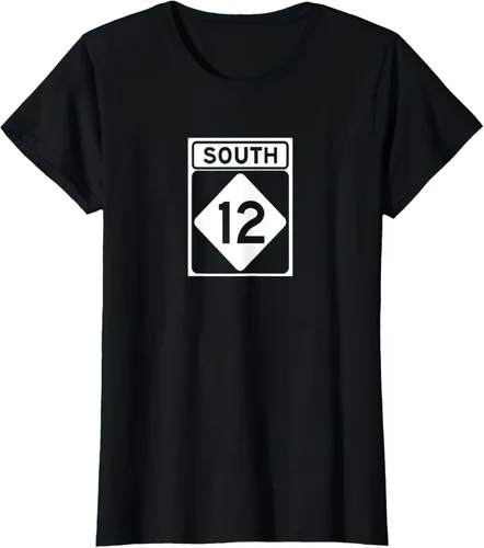 Miniatura 32 de Highway 12 South NC Outer Banks North Carolina Hwy - Camiseta, Negro, S