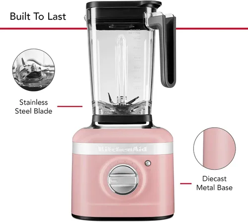 Miniatura 4 de KitchenAid Batidora de velocidad variable K400 con Tamper - KSB4028 - Rosa seca