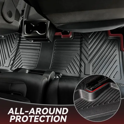 Miniatura 4 de YITAMOTOR Alfombrillas para Ford Escape 2013-2019, Ford C-Max 2013-2018, forros de piso personalizados para todo clima de TPE, tapetes para la 1ª