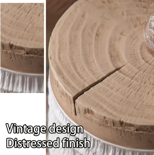 Miniatura 5 de Creative Coffee Table for Small Apartments, Simple Nightstand, Side Table, Retro Coffee Table, Living Room Decorative Table, Suitable for Living