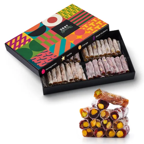 Miniatura 11 de Zest Delites Turkish Delights Candy con maravillosos pistachos, regalos de comida de lujo de 8.82 onzas, aperitivos gourmet, aperitivos sin gluten