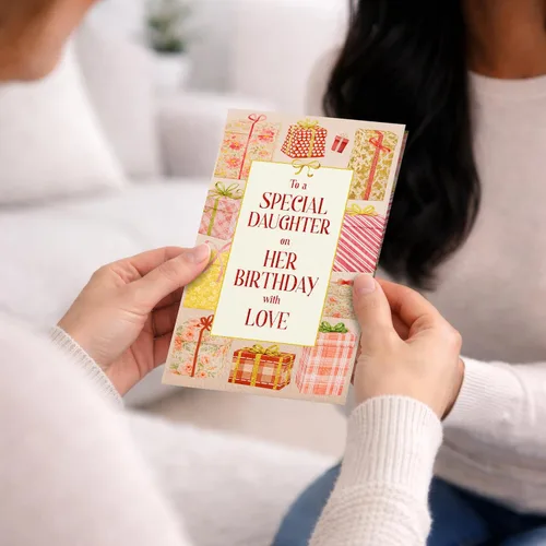 Miniatura 6 de Prime Greetings Tarjeta de cumpleaños para hija, hecha en Estados Unidos, tarjeta gruesa con sobre de primera calidad empaquetada en un correo