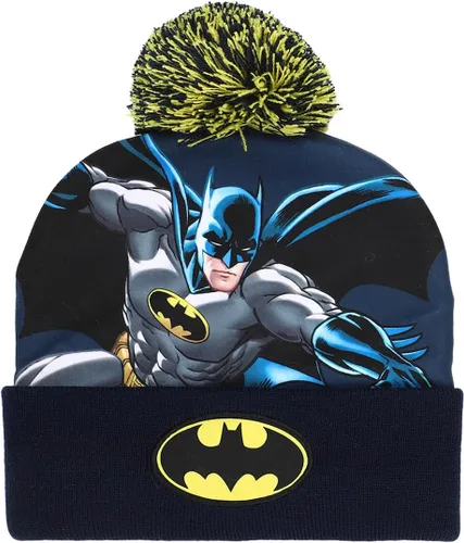 Miniatura 2 de Batman Classic Bat Signal - Conjunto de gorro y guantes para jóvenes, multicolor, Multi colorido